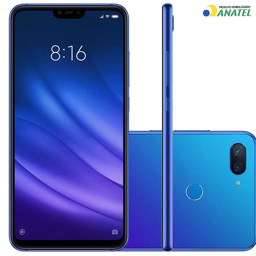 Smartphone Xiaomi Mi 8 Lite Aurora Blue 64gb 4gb Ram Tela De 63 Câmera Dupla Em Promoção 5584