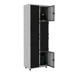 Armário Roupeiro Aço 8 Portas Guarda Volume Ea702 Preto é boa?