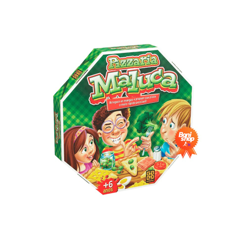 Jogo de Tabuleiro Ação Brinquedo Pizzaria Maluca Comida Pizza Grow