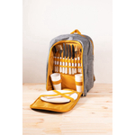 Mochila piquenique 4 pessoas cinza - Casa Mind