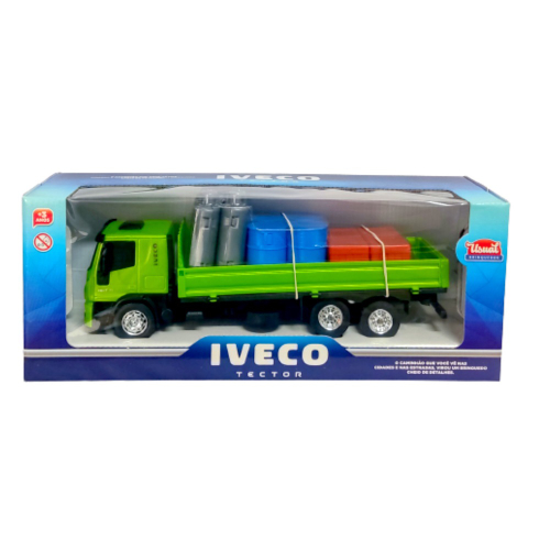 Caminhao Iveco Tector Dropside Usual Brinquedos no Shoptime