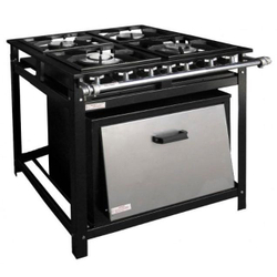 Fogão Industrial 4 Bocas com Forno Tampa Inox Economy Cristalaço Menor preço em Fogão Industrial 4 Bocas com Forno Tampa Inox Economy Cristalaço
