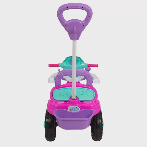 Carrinho De Passeio Ou Pedal Triciclo Baby City Menina - Maral - Rosa - Imagem 2