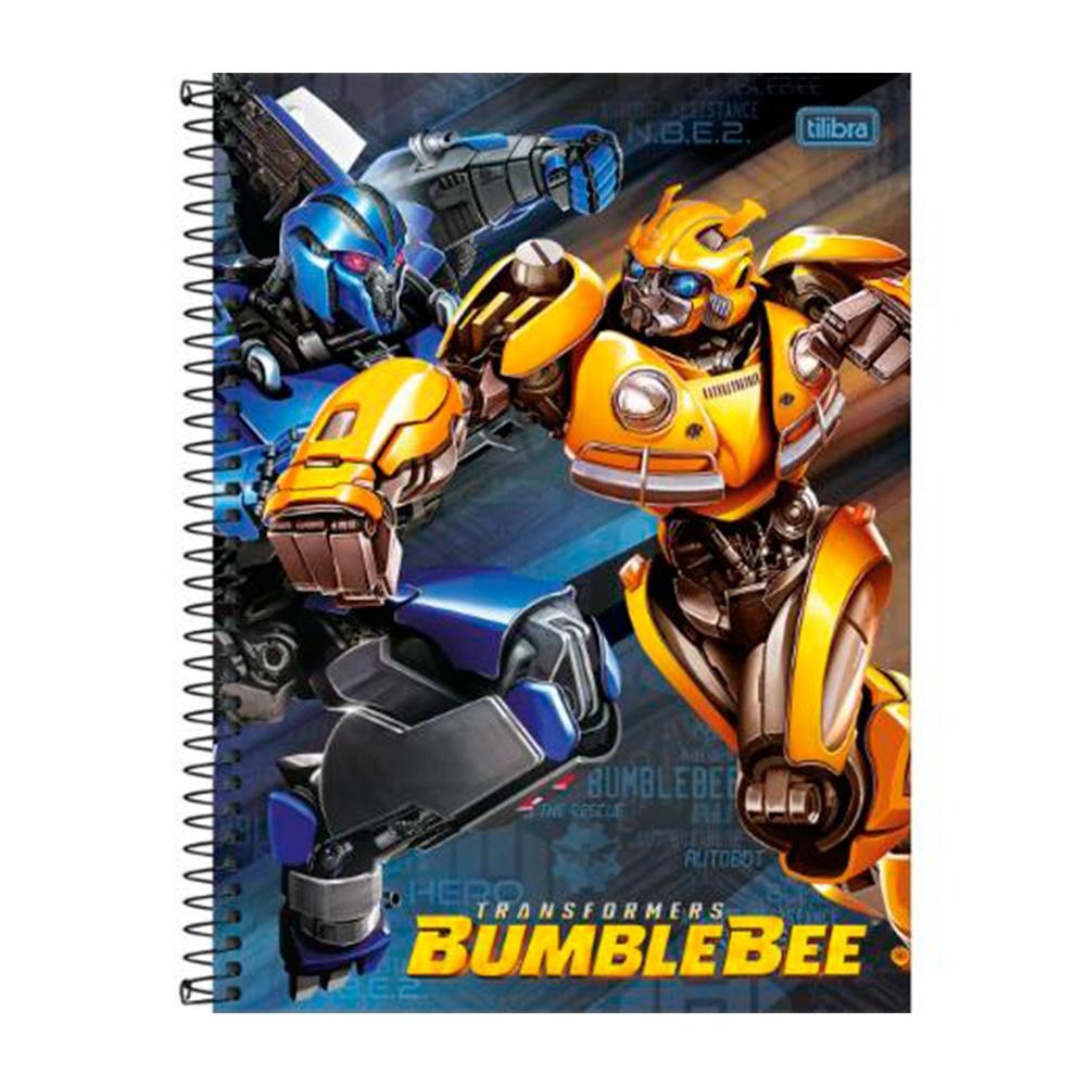 Caderno Espiral Transformers Bumblebee E Megatron - Tilibra em Promoção na  Americanas