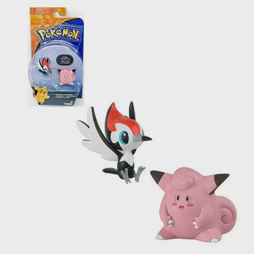 Conjunto Mini Bonecos Colecionáveis Pokémon Nintendo - Tomy - Sunny  Brinquedos: Pikipek Picassaut Peppeck + Clefairy Mélofée Piepi