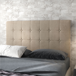 Cabeceira de Casal Imperial Viero 138cm Tecido Veludo - Pastel Menor preço em Cabeceira de Casal Imperial Viero 138cm Tecido Veludo - Pastel