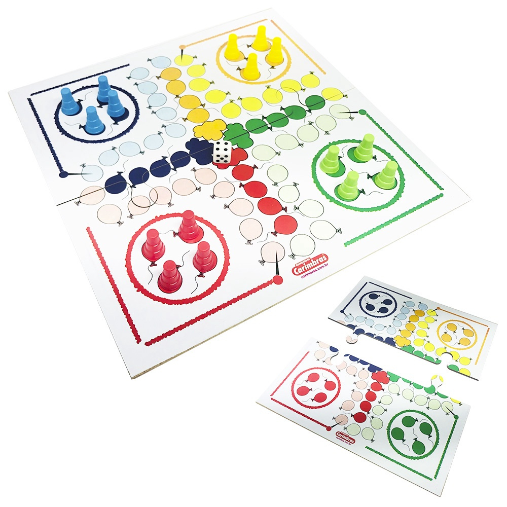 Jogo Ludo Educativo De Tabuleiro De Madeira Infantil 2435