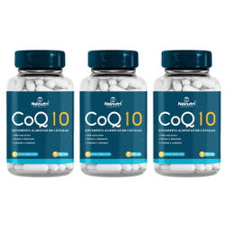 Kit 3uni Coenzima Q-10 60 Cáps - Nelnutri Menor preço em Kit 3uni Coenzima Q-10 60 Cáps - Nelnutri