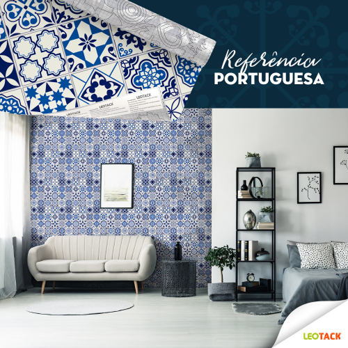 Papel De Parede Adesivo Xadrez Azul Linhas Quarto Sala 1m