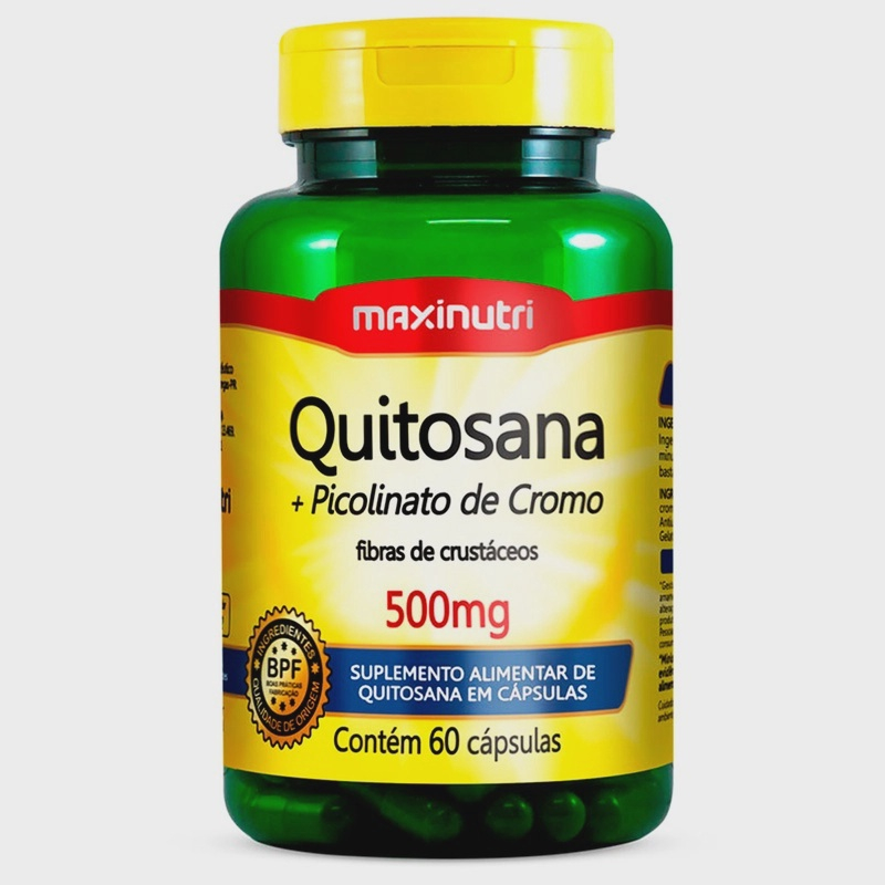 Quitosana + Picolinato De Cromo 500mg 60 Cápsulas Maxinutri | Submarino