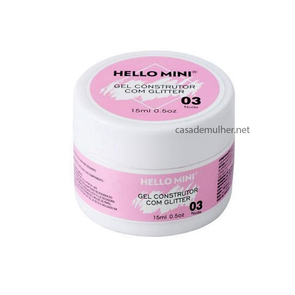 Gel Construtor Com Glitter Nude 03 15Ml Hello Mini Hj205-3 na Americanas  Empresas