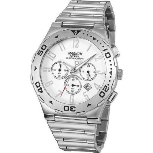 Relógio Magnum Sports Masculino MA33246J Chronograph Prata