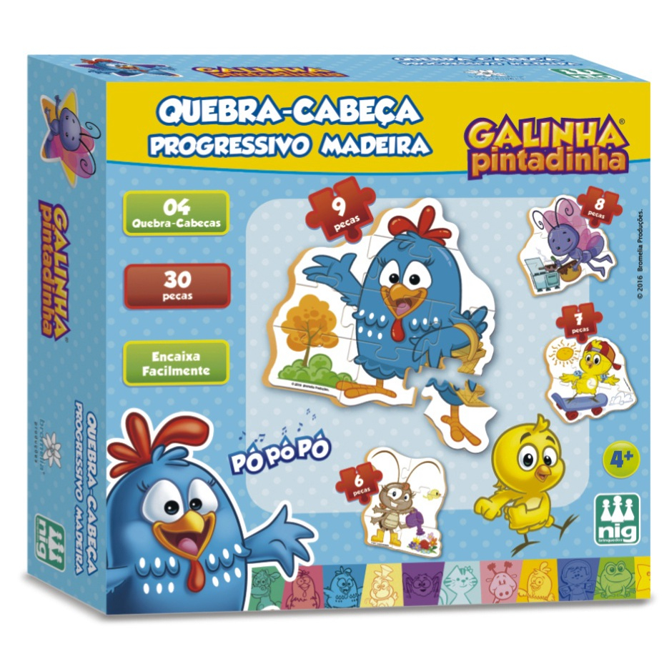 Quebra-Cabeça + Jogo da Memória - Galinha Pintadinha - Elka - MP