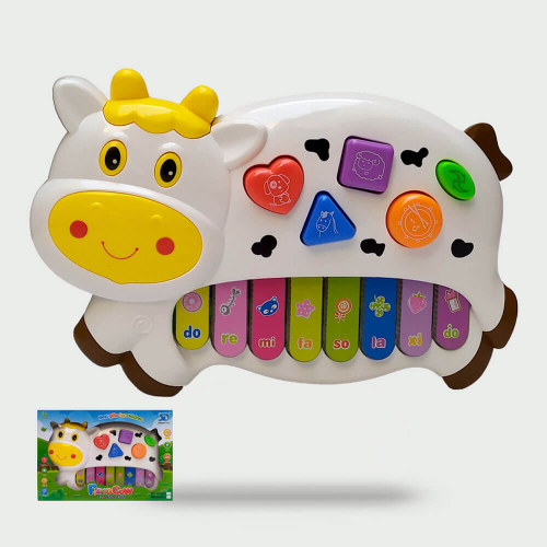 Pianinho Bebe Brinquedo Infantil Piano Educativo com Sons Luzes no Shoptime