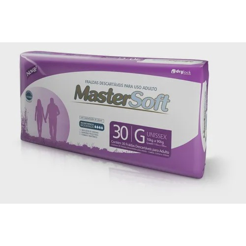 Fralda Descartável MasterSoft Tamanho G 30 Unidades Em Promoção ...