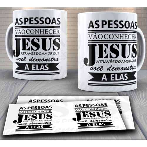 Caneca Religiosa Presente Cristãos Evangélicos e Católicos