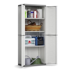 Armario Organizador Multiuso Plástico 68x39x166cm Keter Menor preço em Armario Organizador Multiuso Plástico 68x39x166cm Keter