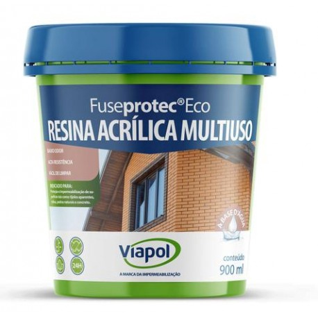 Resina Acrilica Fuseprotec Eco 0,9 Litros Viapol Em Promoção | Ofertas ...