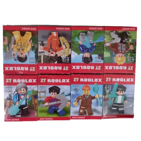 Kit com 8 personagem de montar miniatura roblox figurinhas exclusivas em  Promoção na Americanas