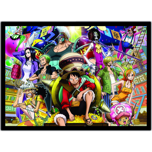 Quadro Decorativo Mosaico 5 peças Anime One Piece Luffy Pirata Desenho em  Promoção na Americanas