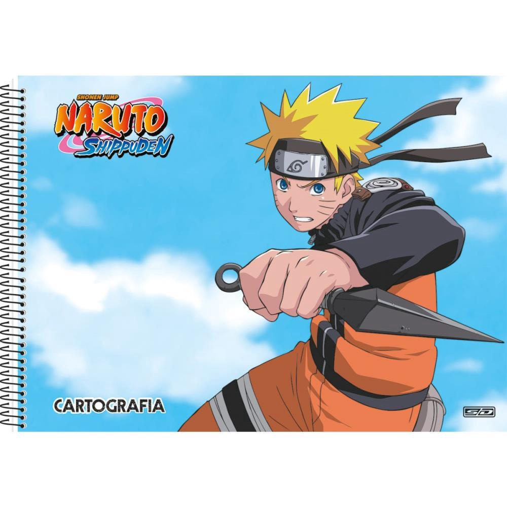 Caderno Desenho Univ Capa Dura Boruto/naruto 60f