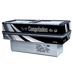 Freezer expositor ilha para congelado 2 metros preto - polar Menor preço em Freezer expositor ilha para congelado 2 metros preto - polar