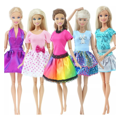 roupas variadas boneca barbie