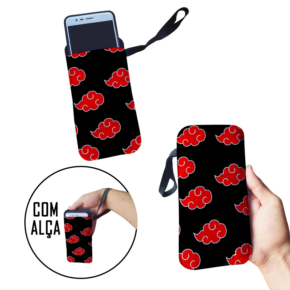 Case Capinha para Celular Nuvens Akatsuki Naruto em Promoção na