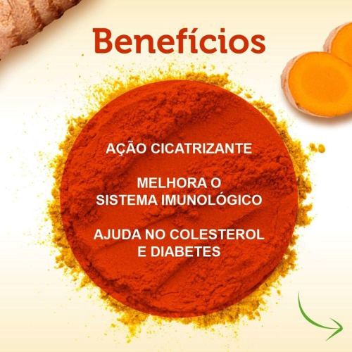 Curcuma Longa (95% Curcumina) 500mg + Piperina 10mg 60 Doses Em ...