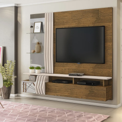 Painel Tv Home Loris Tronco Ripado Creme para TVs até 55 Dj Móveis é boa?