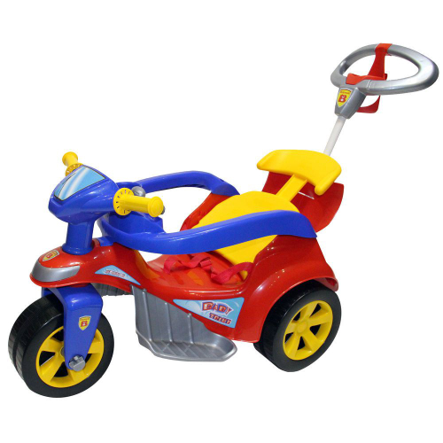 Triciclo Infantil Com Empurrador Motoca Passeio Vermelho