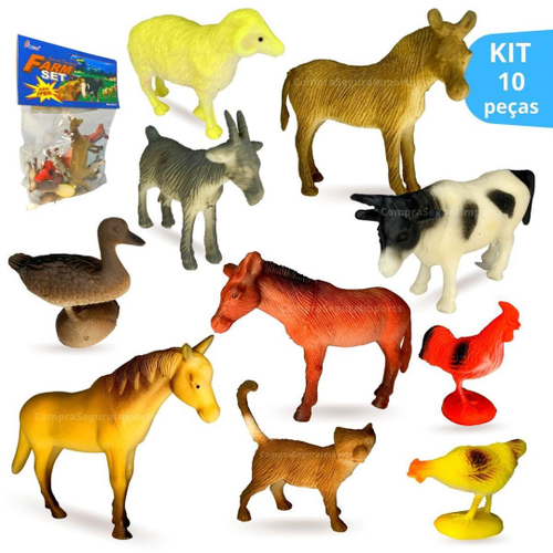 Kit Caminhão Brinquedo Infantil Trator Bois Animais Presente no Shoptime