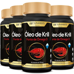 Kit 4 X Óleo De Krill 60 Caps 750 Mg Hf Suplements