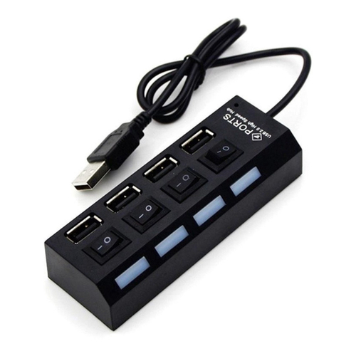 Hub usb 4 portas usb 2 0 pendrive mouse teclado adaptador em promo o