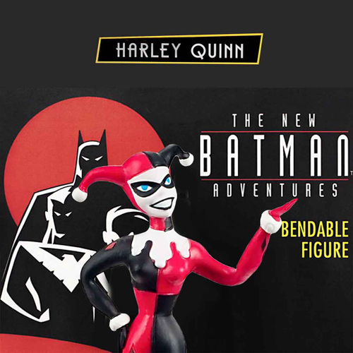 Boneco Flexível Batman + Boneca Arlequina Harley Quinn dc