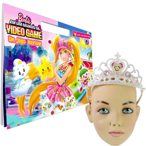 BONECA BARBIE MUNDO VIDEO GAME DTV96 - Papelaria Criativa