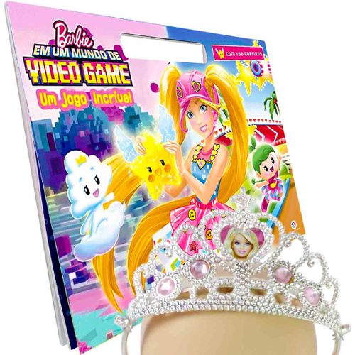 BONECA BARBIE MUNDO VIDEO GAME DTV96 - Papelaria Criativa