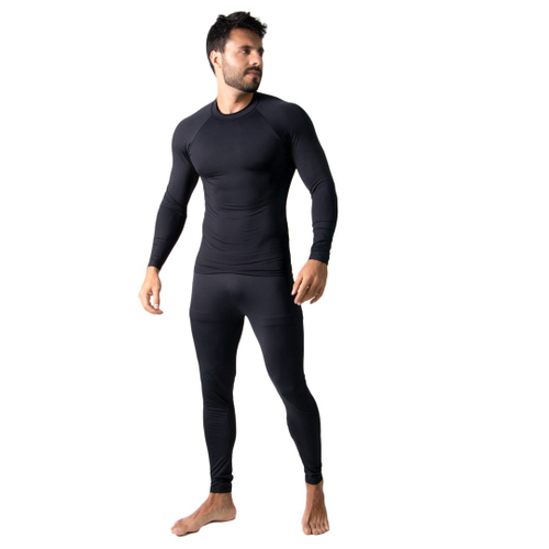 camisa térmica masculina manga longa adams com proteção upf45
