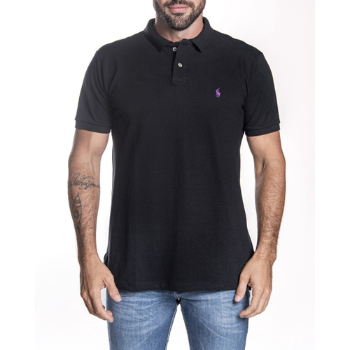 camisa polo preta ralph lauren