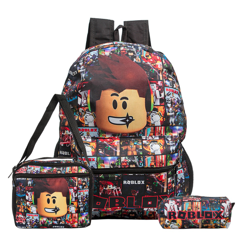 Mochila Roblox Nub Rodinhas Lancheira Estojo Kit em Promoção na Americanas