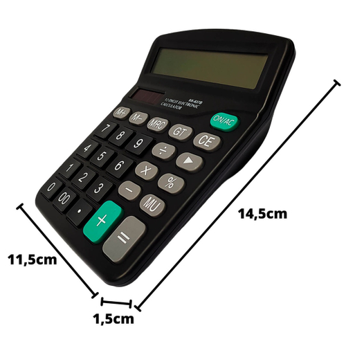 Calculadora De Mesa Comercial Escritório Balcão Display Com 12 Digitos ...