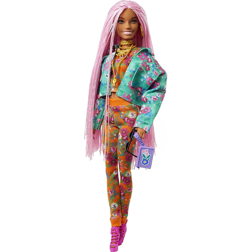 Boneca Barbie Extra com Animal de Estimação Conjunto de Flores - Mattel  HDJ45 - Xickos Brinquedos