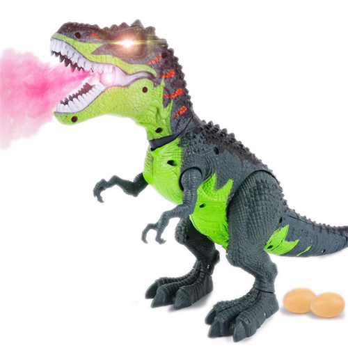 Brinquedo Dinossauro Rex Solta Fumaça Com Luz E Som (cinza) - FUN