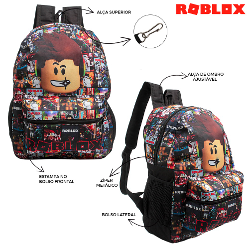 Bolsa Escolar Roblox Junior, Mochila Masculina E Feminina, E