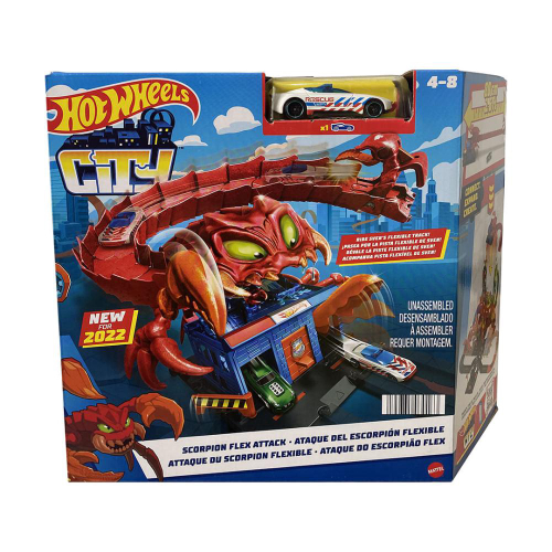 Brinquedos - Pista Hot Wheels City Ataque de Triceratops - Mattel