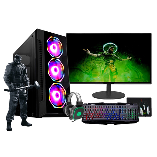 Pc Gamer Completo Barato Intel Core i3 8GB HD 500GB Placa de vídeo Geforce  2GB Monitor hdmi LED 19.5 Quantum moba em Promoção na Americanas