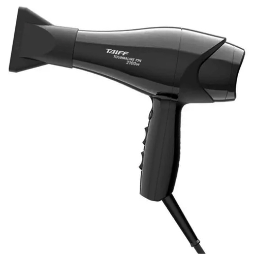 Secador de cabelo Taiff Elegance Tourmaline Íon preto 127V