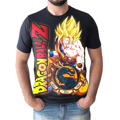 Camiseta Goku Criança dbz Anime Desenho Mangá 1005 em Promoção na Americanas