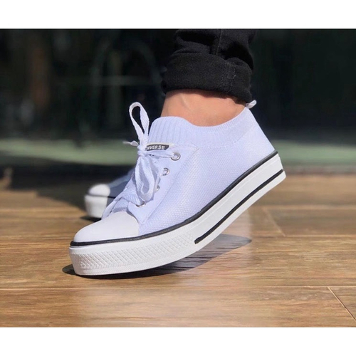 Tênis All Star Converse Feminino Meia Calce Fácil Branco