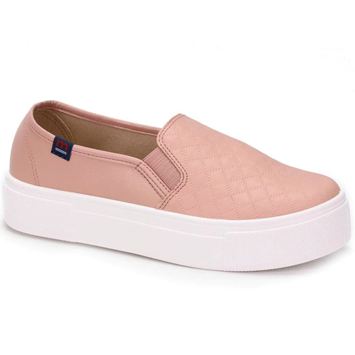 Sapatilha fashion slip on moleca flatform